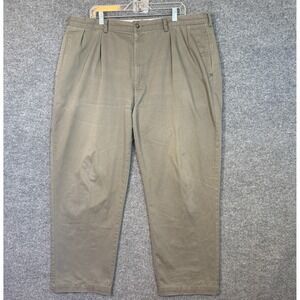 Polo Ralph Lauren Andrew Pants Mens 42x30 Khaki Pleated Vintage Chinos Classic